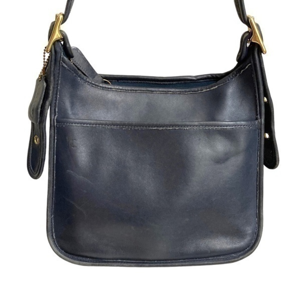 Coach dark navy blue legacy zip vintage bag 9966